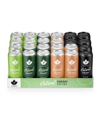 Mix & Match: 24 kpl Puhdistamo Natural Energy Drink (NED), 330 ml