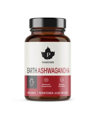 Puhdistamo Earth Ashwagandha, 120 kaps.